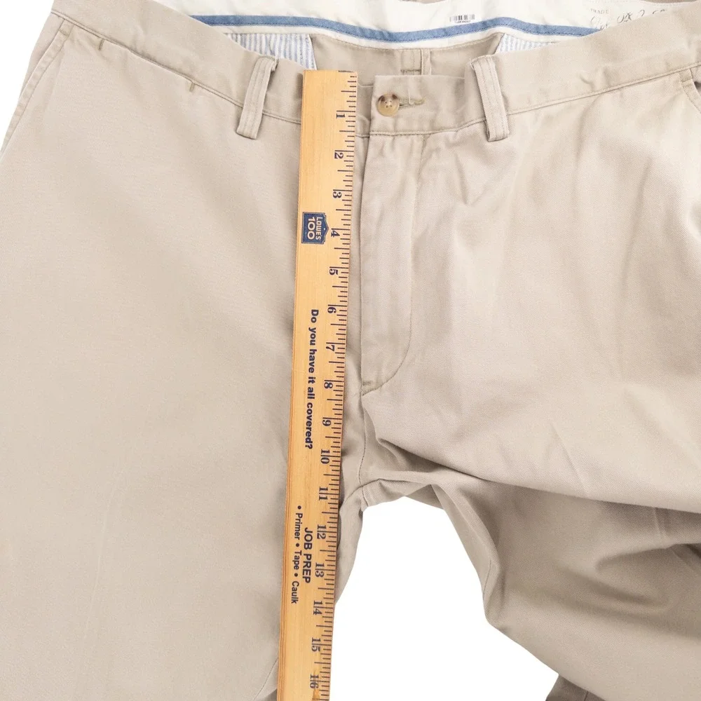 Polo Ralph Lauren Mens 38x32 Relaxed Fit Chino Pants Tan Cotton Khaki Preppy